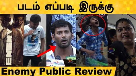 Enemy Public Review Enemy Review Enemy Tamil Move Review Vishal And Arya Youtube