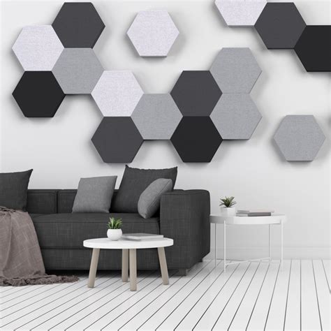 Polyester Fiber Acoustic Soundproof Panels New Fashionable Hexagon