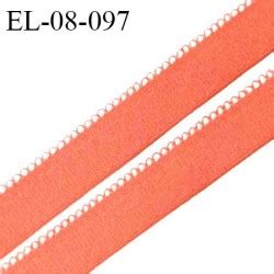 Elastique Picot Mm Haut De Gamme Couleur Orangeade Au Toucher