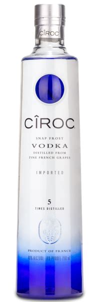 Custom-Engraved CIROC Snap Frost Vodka Bottle - 750ml