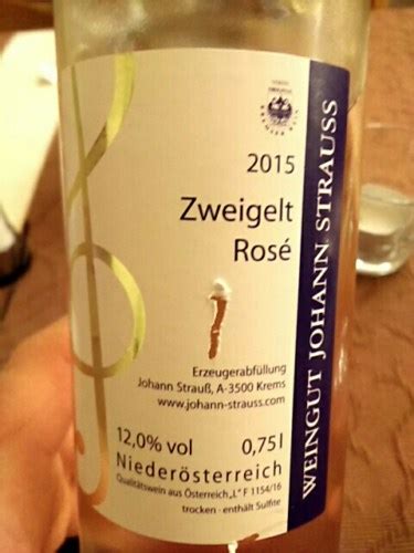 Johann Strauss Zweigelt Rosé Vivino