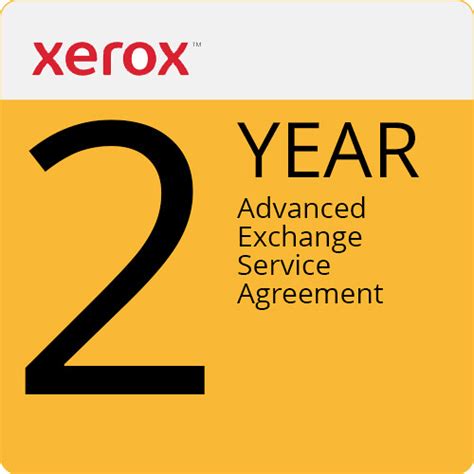 Xerox Year Advanced Exchange Service Agreement For C