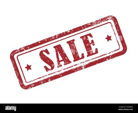 Stamp Sale In Red Over White Background Stock Vector Image And Art Alamy