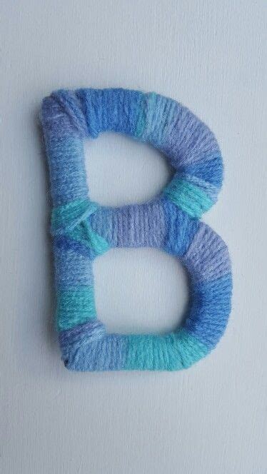 Yarn Wrapped Around Cardboard Letter Cardboard Letters Yarns Wraps Yarn