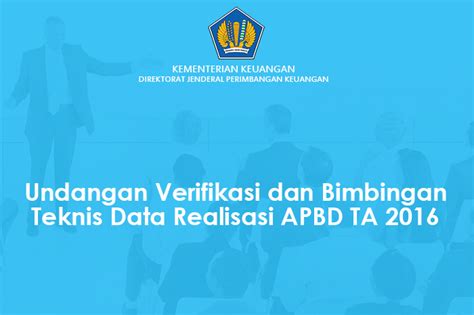 Direktorat Jenderal Perimbangan Keuangan Undangan Verifikasi Dan