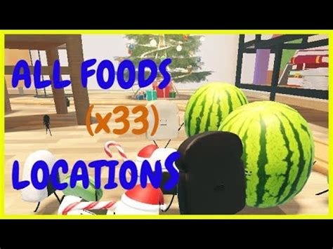 SECRET STAYCATION ALL FOODS LOCATIONS Roblox X33 Foods YouTube