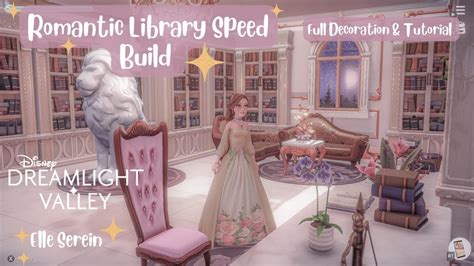 Romantic Library 📚🌷 Speed Build And Decoration In Disney Dreamlight