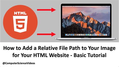 How To ADD A Relative File Path To Your Image For Your HTML Website