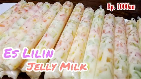 Es Lilin Jelly Milk Rainbow Ide Jualan An Pasti Laris Manis Dan