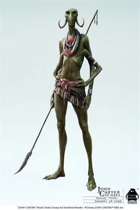 John Carter Character Design And Concept Art By Michael Kutsche Via