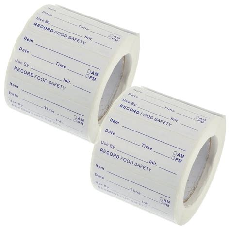 2 Rolls Food Storage Labels Food Storage Container Date Labels Adhesive ...