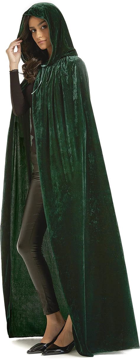 Amazon ECITY Unisex Adult Costume Velvet Hooded Cloak Role Play