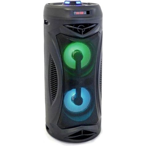 INOVALLEY KA02 Enceinte lumineuse Bluetooth 400W Fonction Karaoké