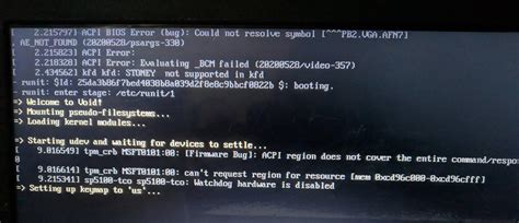 Boot ACPI BIOS Error And STONEY Not Supported In Kfd On Laptop Unix