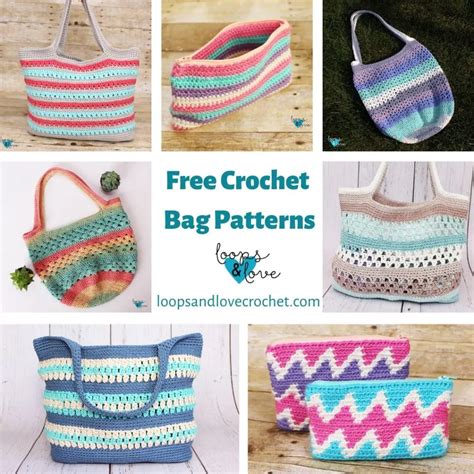 Ocean Breeze Tote Free Crochet Pattern Loops Love Crochet