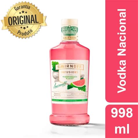 Vodka Smirnoff Infusions Watermelon Mint Melancia Ml No Shoptime