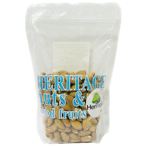 Heritage Raw Whole Almond 250g Villa Market