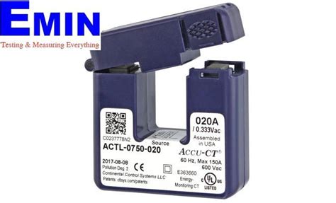 Cảm Biến Dòng điện Chia Lõi 20 Amp Accu Ct 333mv Onset T Act 0750 020