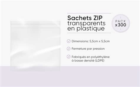 Sachet Plastique Transparent Sachet Zip Fermeture Hermetique Sac