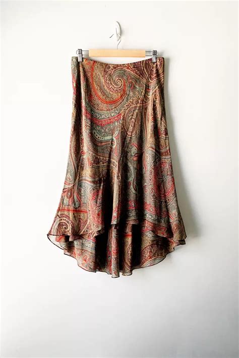 Vintage Ralph Lauren Silk Skirt Urban Outfitters