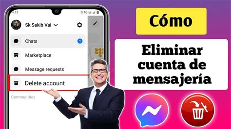 Cómo ELIMINAR una cuenta de Messenger 2024 Eliminar una cuenta de