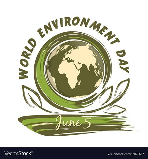 World Environment Day Design 5 June Royalty Free Vector