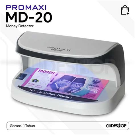 Jual Promaxi Md Money Detector Mesin Pendeteksi Uang Md Uv Led Di