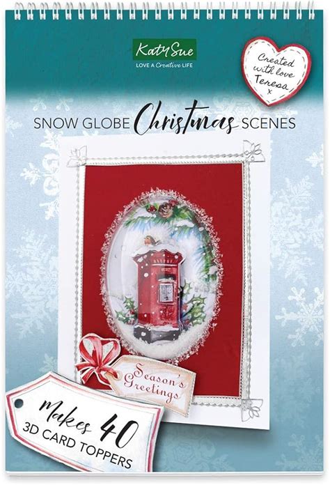 Katy Sue Snow Globe Christmas Scenes Papercraft Pad For Card Making