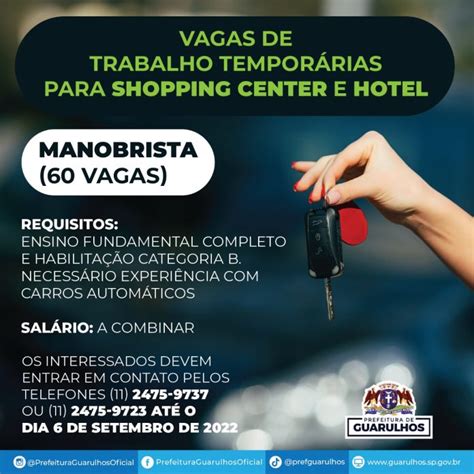 Ciet Divulga Vagas De Emprego Para Manobrista Em Guarulhos Click