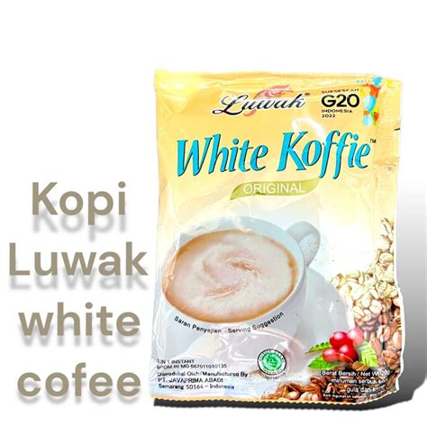 Jual Luwak White Coffee Sachet Gram Murah Shopee Indonesia