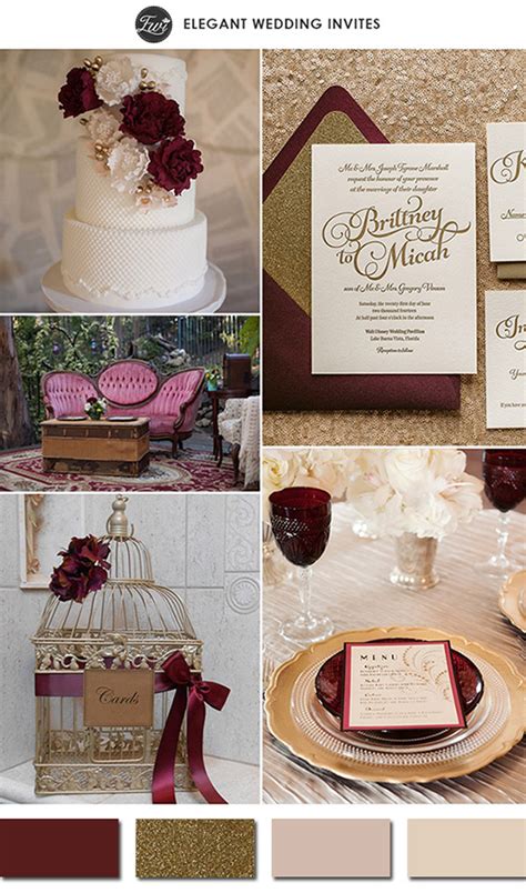 Pantone Color Of The Year 2015 Marsala Wedding Color Schemes