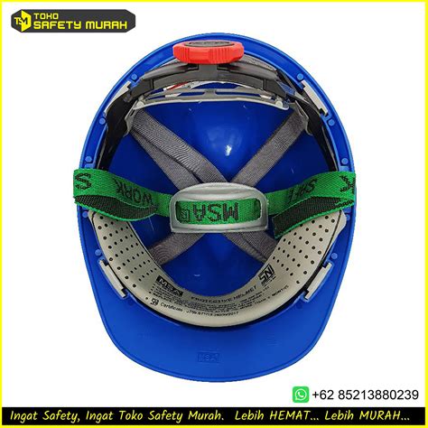 Helm Msa Biru Safety Helmet Sni Msa Lokal Helm Proyek Plus Sarang Putar