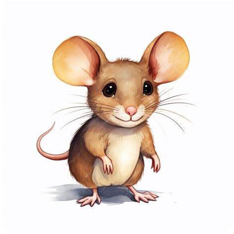 Premium Ai Image There Is A Small Brown Mouse Standing On Its Hind