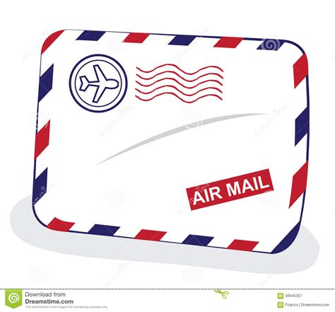 Air Mail Envelope Vector Illustration Cartoondealer