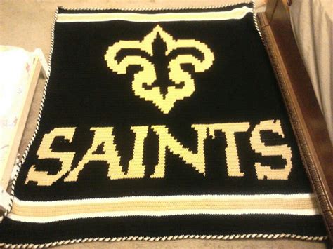 New Orleans Saints Crochet Blanket