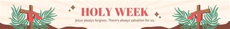 Holy Week Website Banner In Illustrator Psd Eps  Png Svg