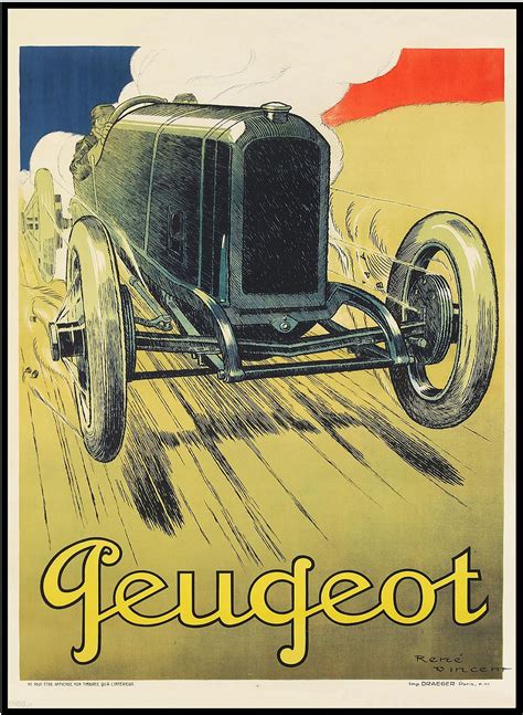 Plakat Na Ścianę Stare Samochody Peugeot Duży A2 3B6452A5 6011 4Bca