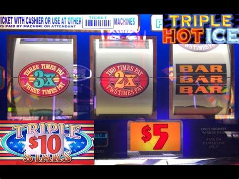 HIGH LIMIT SLOTS 10 TRIPLE STARS TRIPLE HOT ICE TRIPLE STRIKE