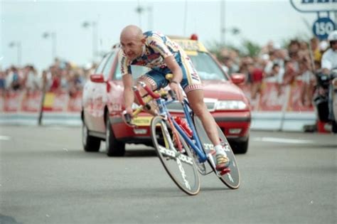 Il Pirata Marco Pantani In The Tour De France Time Trial With A