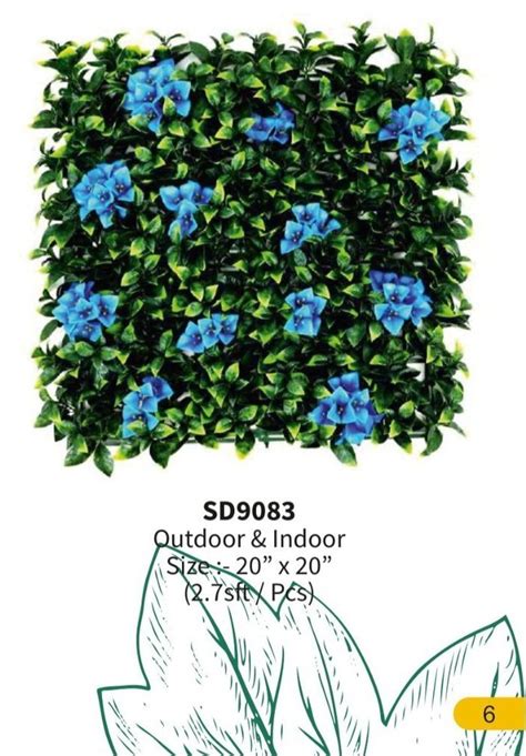 Sq Feet Fiber Artificial Green Wall For Decoration At Rs Sq Ft