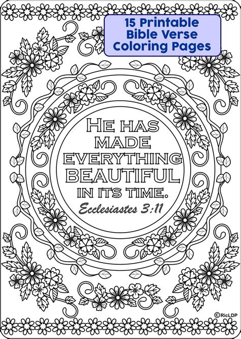 Printable Bible Verse Coloring Pages