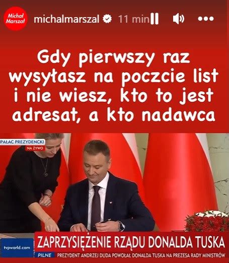 Andrzej Duda zaprzysiągł rząd Donalda Tuska Jedno zdjęcie już jest