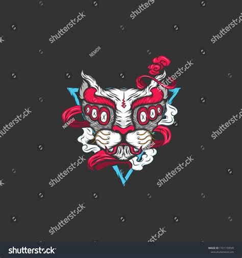 Illustration Tiger Graffiti Style Stock Vector (Royalty Free ...