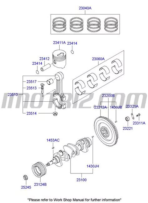 Casquetes Biela Std Varios Va Marca Hyundai Genuine Parts