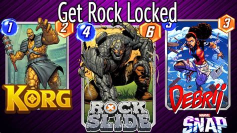 Get Rock Locked Debrii Junk Deck Marvel Snap Gameplay YouTube