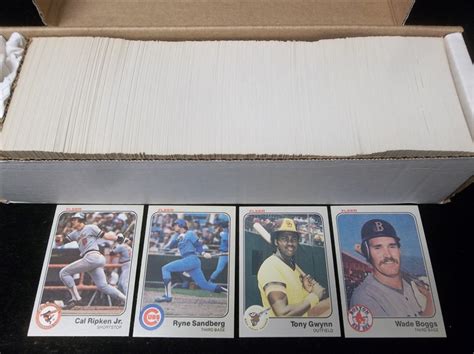 Lot Detail Fleer Bsbl Complete Set Of Cards