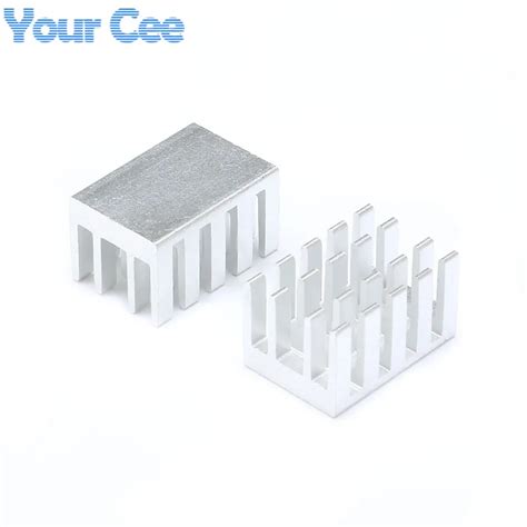 10 Pcs Heatsink Radiator Cooling Fin Cooler Aluminum Heat Sink For Ic Chip Led 191311mm