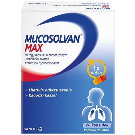 Mucosolvan Max 75mg x20 kapsułek Apteka Polska APTE PL