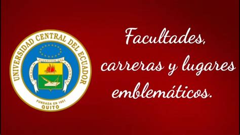 ¡BIENVENIDO¡ UNIVERSIDAD CENTRAL DEL ECUADOR - YouTube