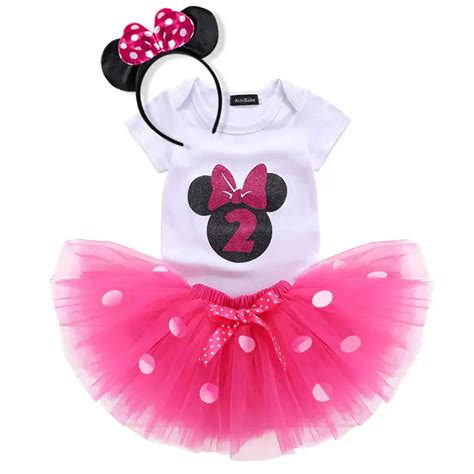 Venta Vestidos Tutu Para Ni A De Minnie En Stock